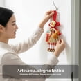 thumbnail image 3 of Abbraccia Decoración colgante de tamiz de bambú artesanal, adorno de pared de Año Nuevo Chino, caballo auspicioso, decoración tradicional, 3 of 6