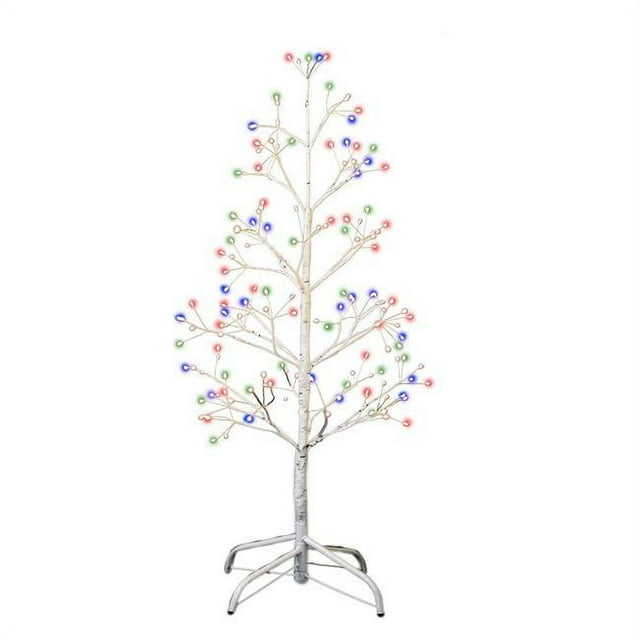 Kurt S.Adler TR3245M 3 ft. White Birch Twig Tree with Multi Color 8-Function Lights