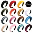 thumbnail image 3 of Large Hair Bands Velvet Woven Twists Wig Braided Head Headband Three-Strand Braided Wide-brimmed Hairband Hair Accessories Women (hoary), 3 of 7