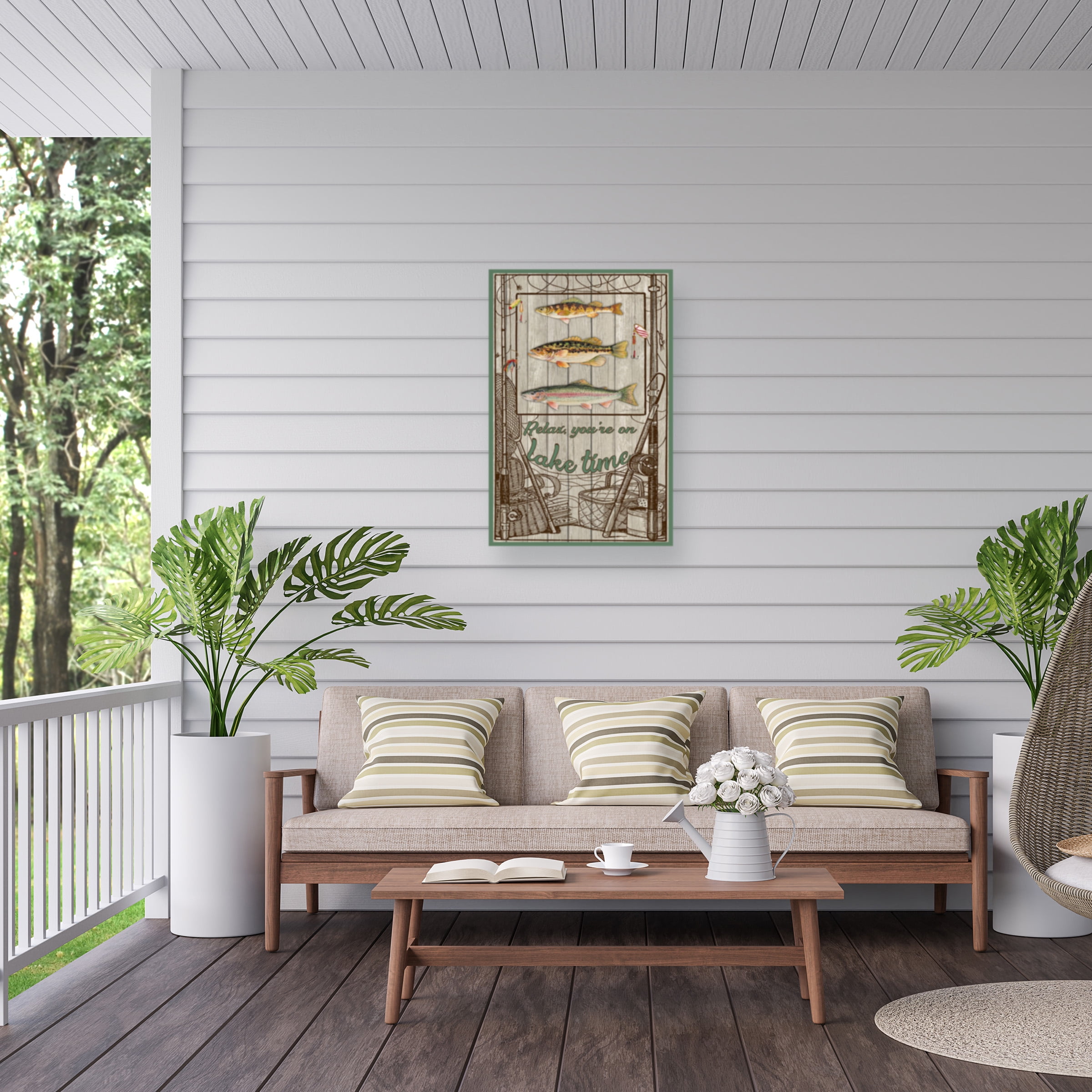 Jean Plout 'Wilderness Lodge 21' Outdoor Canvas 47x30