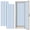 Color 2, variant on 2 Pcs School Locker Magnetic Wallpaper 12" x 36" Red Blue Hand Drawn Vertical Stripe Wavy Zigzag Lines Reusable Removable Locker Accessories Back to School Supplies