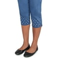 thumbnail image 4 of Alfred Dunner Womens Petite Pearl Detailed Denim Capri Pant, 4 of 4