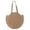 C, variant on Women Round Straw Bag Rattan Woven Shoulder Bag Wicker Simple Portable Beach Tote-B
