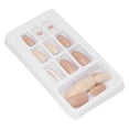 thumbnail image 4 of Nail Kit Beautiful , 24Pcs False Nail Tips Set Nail Tips Exquisite  Nails Art Tips Press On False Nail Tips Artificial  Nail Kit Durable for Salon Home Art Diy, 4 of 8