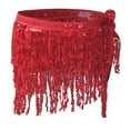 thumbnail image 5 of XIAOCHA Women's Belly Dance Costume Hip Scarf With Fringe, 5 of 6