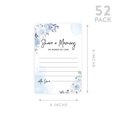 thumbnail image 5 of Koyal Wholesale Share a Memory Cards, Icy Blue Rose Buds Cards for Wedding, Life Memories, 4" x 6", 52-Pk, 5 of 5