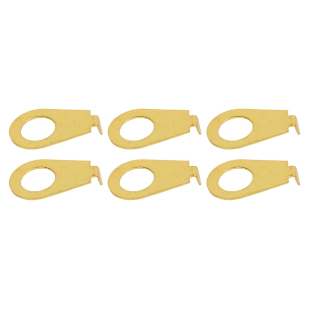 Arandelas De Puntero De Potenciómetro, Arandela De Puntero De Perilla De Guitarra 10PCS Apertura Estándar Acabado Brillante Fácil De Instalar Metal Alta Dureza Para Instrumento ANGGREK Color dorado