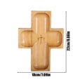 thumbnail image 4 of Hvmvliv Easter Wooden Charcuterie Board Wooden Serving Bowl with Food Dividers, Large Capacity Tray for Cheese Platters and Snacks Brown, 4 of 9
