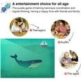 thumbnail image 4 of FREEAMG Whale Watercolor 1000 Piece Jigsaw Puzzle, Wall Artwork Puzzle Games for Adults Teens 29.5" L X 19.7" W, 4 of 7