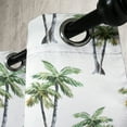 thumbnail image 2 of Ambesonne Palm Tree Grommet Curtain Single Panel, Watercolor Trees Art, 50"x60", Grey Green White, 2 of 5