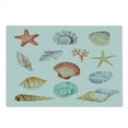 thumbnail image 2 of Nautical Cutting Board, Illustration of Different Seashells Scallop Mollusk Summer Exotic Creatures Animals, Decorative Tempered Glass Cutting and Serving Board, Large Size, Multi, by Ambesonne, 2 of 5