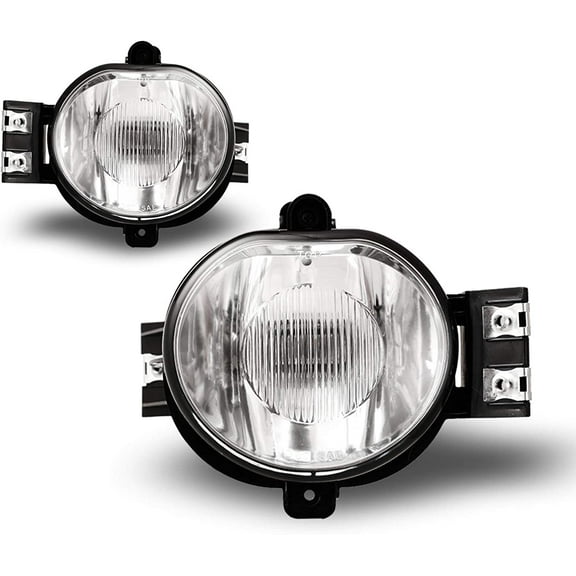 Fog Lights for 2002-2008 Dodge RAM 1500 PICKUP,2003-2009 Dodge RAM 2500/3500 PICKUP with Clear Lens OEM Replacement Fornt Fog Lamps Assembly