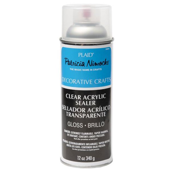 Plaid Patricia Nimock' s Clear Acrylic Spray Sealer, Gloss, 12 oz
