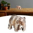 thumbnail image 4 of Elephant Statue Retro Style Synthetic Resin Exquisite Workmanship Elegant Decoration Symbolizing Prosperity and  Luck, Perfect Gift for Family and Friends, 4 of 7