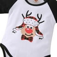 thumbnail image 4 of Lovebay Newborn Baby Boys Long Sleeve Romper Plaid Pants Hat Christmas 3PCS Outfits, 4 of 7