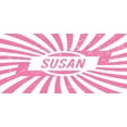 thumbnail image 4 of Susan Piggy Bank, Female Name with Grunge Effect Birthday Girl Celebration Striped Backdrop, Ceramic Coin Bank Money Box for Cash Saving, 3.6" X 3.2", Pale Pink and White, by Ambesonne, 4 of 4