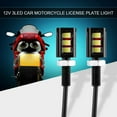thumbnail image 2 of HAHDAXIA License Plate Light, 2x 12V Universal Car Car Motorcycle LED Waterproof License Number Plate Screw Bolt Light Lamp (White LED), 2 of 7