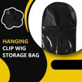 thumbnail image 2 of Hair Extensions Bag Non-slip Portable Foldable Dustproof Protecting Wigs Organizer Zipper Design Pouch Tools with Hanger, 2 of 7