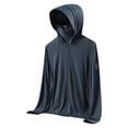 thumbnail image 3 of cllios Mens Sun Protection Shirts Hooded UPF 50+ Long Sleeve Fishing Shirt with Mask UV Neck Gaiter Full Zip up Hoodie with Pockets, 3 of 4
