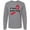 AC-Heather Grey, variant on Inktastic Stroke Survivor with Red Ribbon Long Sleeve T-Shirt