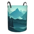thumbnail image 7 of ZICANCN Laundry Basket Organizer, Trees Mountains Clouds Collapsible Hamper for Bathroom Bedroom Laundry Room, Small Size, 7 of 7
