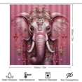 thumbnail image 2 of 4Pcs Shower Curtain Set with Rugs Cute Boho Elephant Rug Toilet Lid Cover And Non-Slip U Shape Mat Abstract Art Cute Funny 12 Hooks for Bathroom Decor 72inch X 72inch, 2 of 8