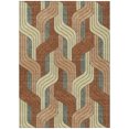 thumbnail image 2 of Addison Rugs Chantille Indoor/Outdoor Transitional Mid-century Modern Paprika Machine Washable Rectangle Rug, 5' x 7'6", 2 of 8