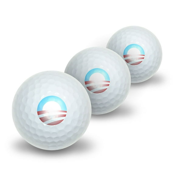 Obama Logo Novelty Golf Balls 3 Pack
