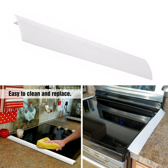 Masteelf  25 Inches Sealing Tape for Kitchen Stove Counter Gap Cover White