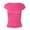 Hot Pink, variant on Summer Shirts for Women Fashion Basic Cap Sleeve Crew Neck Going Out T Shirt Trendy Open Back Plain Tops Clothes