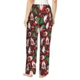 thumbnail image 3 of Uemuo Merry Christmas1 Pattern Women's Wide Leg Palazzo Lounge Pants with Pockets Light Weight Loose Comfy Casual Pajama Pants-Small, 3 of 9