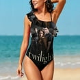 thumbnail image 5 of The Twilight Saga Women's One Piece Swimsuits Ruffle Swimwear Bathing Suits Tummy Control Swim Suit S, 5 of 6