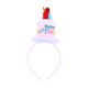 thumbnail image 1 of KAKOWELY Diadema con velas de pastel de feliz cumpleaños para mujer, niña, fiesta, sombrero, disfraz, accesorio para la cabeza (rosa), 1 of 4