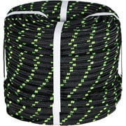 waltyotur Double Braided Polyester Rope, Premium Nylon Pull Rope, high Strength twig Type Rigging, Multi-Purpose Pulling Rope for Gardening, Marine，winching, Camping Ropes, 1/2 inch, 100/150/200 FT