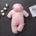 thumbnail image 3 of Baby Newborn Baby Snowsuit Onesie Winter Coat Warm Bear Footie Romper for Infant Girls Boys, 3 of 4