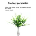 thumbnail image 6 of Artificial Flower 5 Branches Everlasting Plastic Eco-friendly Waterproof Simulation Babysbreath for Home-Rose Red, 6 of 6