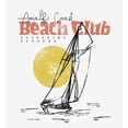 thumbnail image 5 of Amalfi Coast Beach Club Adult White Long Sleeve Hoodie-Large, 5 of 6