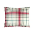 thumbnail image 3 of Mainstays Cozy Flannel Reverse to Super Soft Sherpa 3 Piece Comforter Set, Full/Queen, Red and Green Plaid, 3 of 4