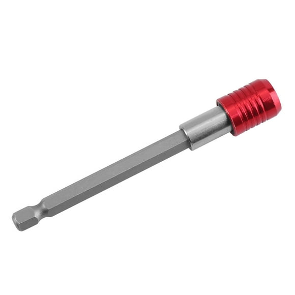 Bit Holder Drill Bit Socket Extension Bar Magnetic Bit Holder Screwdriver Bit Holder 60/100/150mm 6.35mm Hex Shank Screwdriver Extension Bit Holder Red