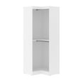 thumbnail image 2 of Bestar Pur 32" Corner Closet Wood Storage Unit in White, 2 of 6