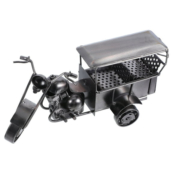 WEUVEB Desktop Toys Tricycle Model Iron Ornament Collectors Home Decor 1Pack