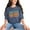 Denim, variant on New York, America or US State Themed, Groovy Retro Wavy Text, Pepper Comfort Colors T-Shirt, Medium