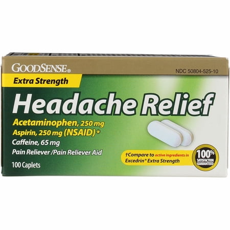 GoodSense Headache Relief Caplets 100ct