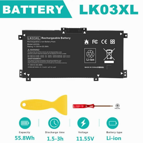 LK03XL Battery For HP Envy X360 17-ce 17m-ce 17t-ce Series