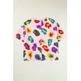 thumbnail image 6 of Ahlaray Vibrant Pink Leopard Oversized Tee - Casual Summer Essential!, 6 of 8
