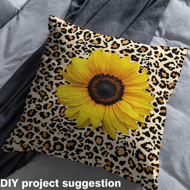 Castle Fairy Sunflower Floral Fabric by the Yard 5 Yards, Brown