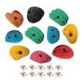 thumbnail image 4 of 10 piezas de presas de escalada en roca, presas de pared para jugar, presas de pared de escalada portátiles para patio de juegos al aire libre, curso con tornillo de clavo trasero, 4 of 8