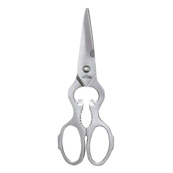 All-Clad Tools and Accessories Stainless Steel Kitchen Scissors 7.5 Inch Kitchen Tools, Kitchen Hacks Silver C43