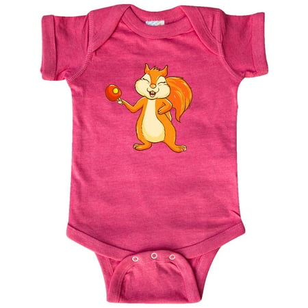 

Inktastic Squirrel Ping Pong Gift Baby Boy or Baby Girl Bodysuit