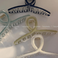 thumbnail image 3 of Clip de pescado de estilo veraniego fresco, lazos para el cabello, diseño de gota de aceite, accesorios prácticos de Color sólido, pinzas para el cabello de resina de alta calidad para mujer, 3 of 5